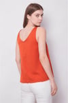 Fashion Friends Rahat Kalıp V Yaka Basic Kadın Bluz 26Y0530K1 KİREMİT