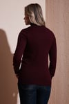 Fashion Friends Regular Fit Balıkçı Yaka Bayan Kazak 25K0780K1 BORDO
