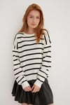 Fashion Friends Regular Fit Bisiklet Yaka Bayan Kazak 25K0477K1 EKRU