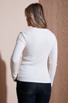 Fashion Friends Regular Fit Bisiklet Yaka Düğme Detaylı Bayan Bluz 25K0252K1 EKRU