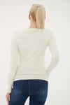 Fashion Friends Regular Fit Bisiklet Yaka Bayan Kazak 25K0777K1 EKRU