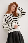 Fashion Friends Regular Fit Bisiklet Yaka Bayan Kazak 25K0477K1 EKRU