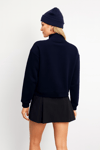 Fashion Friends Regular Fit Dik Yaka Yarım Fermuarlı Bayan Sweat 25K0166K1 LACİVERT