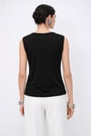 Fashion Friends Regular Fit Taşlı Bisiklet Yaka Kadın Atlet 26Y0140K1 SİYAH