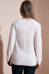 Fashion Friends Regular Fit Yarım Balıkçı Yaka Bayan Bluz 25K0361K1 EKRU