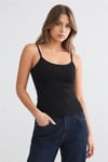 Fashion Friends Regular Fit Yuvarlak Yaka Kadın Atlet 26Y0702K1 SİYAH