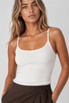 Fashion Friends Regular Fit Yuvarlak Yaka Kadın Atlet 26Y0702K1 EKRU