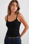 Fashion Friends Regular Fit Yuvarlak Yaka Kadın Atlet 26Y0702K1 SİYAH