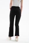 Fashion Friends Streç Pamuklu Flare Fit Yüksek Bel İspanyol Paça Bayan Pantolon 25Y0294K1 SİYAH