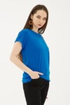 Fashion Friends Streç Regular Fit Yuvarlak Yaka Bayan Bluz 25Y0194K1 SAKS