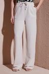 Fashion Friends Wide Leg Yüksek Bel Geniş Paça Bayan Pantolon 25Y0249K1 EKRU