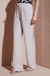 Fashion Friends Wide Leg Yüksek Bel Geniş Paça Bayan Pantolon 25Y0249K1 EKRU