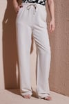 Fashion Friends Wide Leg Yüksek Bel Geniş Paça Bayan Pantolon 25Y0249K1 EKRU