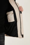 Fermuarlı Cepli Slim Fit Kapüşonlu Şişme Erkek Mont 5711050 TAŞ