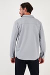 Fitilli Çıtçıtlı Relaxed Fit Erkek Gömlek 5905510 AÇIK GRİ