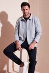 Fitilli Çıtçıtlı Relaxed Fit Erkek Gömlek 5905510 AÇIK GRİ
