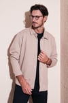 Fitilli Çıtçıtlı Relaxed Fit Erkek Gömlek 5905510 VİZON