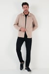 Fitilli Çıtçıtlı Relaxed Fit Erkek Gömlek 5905510 VİZON