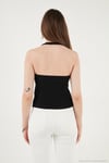 Fitilli Fitted Fit Halter Yaka Sırt Dekolteli Kadın Yelek 5866515 SİYAH