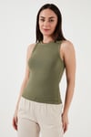 Fitilli Halter Yaka Kadın Atlet 26Y0479K1 HAKİ