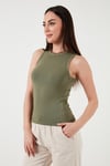 Fitilli Halter Yaka Kadın Atlet 26Y0479K1 HAKİ