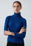 Fitilli Regular Fit Balıkçı Yaka Soft Akrilik Kadın Kazak 4614102 SAKS