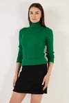 Fitilli Regular Fit Balıkçı Yaka Soft Akrilik Kadın Kazak 4614102 BENETTON