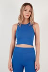Fitilli Super Crop Örme Kadın Atlet 5865554 SAKS