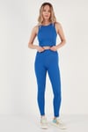 Fitilli Super Crop Örme Kadın Atlet 5865554 SAKS