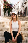 Fitilli Super Crop Örme Kadın Atlet 5865554 BEYAZ