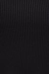 Fitted Fit Bisiklet Yaka Fitilli Crop Kadın Kazak 1710518-900 SİYAH
