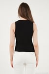 Fittili Regular Fit V Yaka Düğmeli Kadın Yelek 5866559 SİYAH