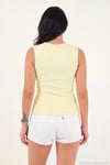 Fittted Fit Bisiklet Yaka Aksesuar Detaylı Kadın Bluz 5866475 SARI