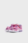 Flutter Hearts Sandal-Blurry Love Desenli Cırtl Cırtlı Kız Çocuk Sandalet 303110L PKLV Pembe-Lavanta