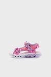 Flutter Hearts Sandal-Blurry Love Desenli Cırtl Cırtlı Kız Çocuk Sandalet 303110L PKLV Pembe-Lavanta