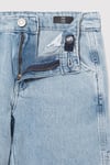 Fox Pamuklu Normal Bel Geniş Paça Jeans Erkek Çocuk Kot Pantolon 6011191-89445 AÇIK MAVİ