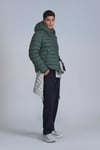 Gabriel Kaz Tüyü Dolgulu Slim Fit Kapüşonlu Erkek Mont 112120222 YEŞİL