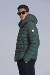 Gabriel Kaz Tüyü Dolgulu Slim Fit Kapüşonlu Erkek Mont 112120222 YEŞİL