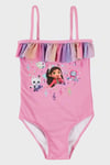 Gaby Desenli Fırfırlı Çabuk Kuruyan Kız Çocuk Mayo SM2512120000 PEMBE