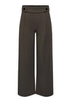geggo Regular Fit Normal Bel Geniş Paça Kadın Pantolon 15208430 KAHVE