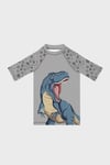 Goliath Baskılı Uv Korumalı Kısa Kollu Mayo Erkek Çocuk T Shirt ST2532000005 GRİ