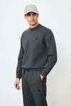 Grand Regular Fit Pamuklu Örme Kumaş Bisiklet Yaka Erkek Sweat 112030192 ANTRASİT