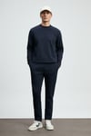Grand Regular Fit Pamuklu Örme Kumaş Bisiklet Yaka Erkek Sweat 112030192 LACİVERT