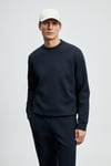 Grand Regular Fit Pamuklu Örme Kumaş Bisiklet Yaka Erkek Sweat 112030192 LACİVERT