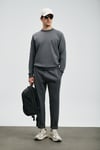 Grant Logolu Pamuklu Regular Fit Bisiklet Yaka Erkek Sweat 112030179 KOYU GRİ