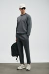 Grant Logolu Pamuklu Regular Fit Bisiklet Yaka Erkek Sweat 112030179 KOYU GRİ