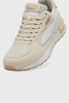 Graviton Deri Logolu Sneaker Unisex Ayakkabı 38073870 BEJ-BEYAZ