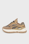 Guja Deri Kalın Tabanlı Sneaker Bayan Ayakkabı 38925K3312 CAMEL