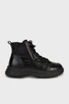 Guja Hakiki Deri Sneaker Bayan Bot 38925K31013 KÖMÜR