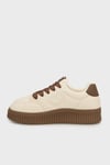 Guja İçi Yumuşak Tüylü Kalın Tabanlı Sneaker Bayan Ayakkabı 38925K419 KAHVE